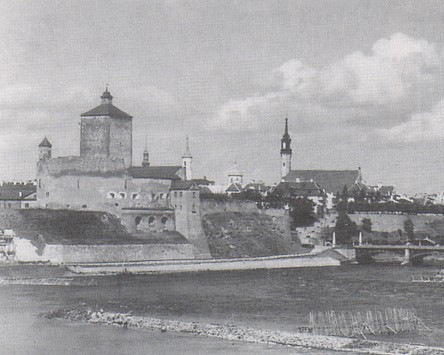 Näkymä Narvan kaupungista v. 1937