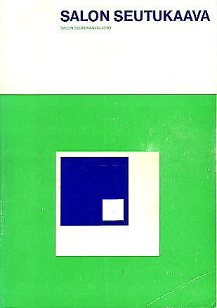 Salon seutukaava, raportti v. 1968, kansikuva, design Tapani Aartomaa